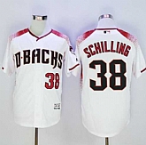 Arizona Diamondbacks #38 Curt Schilling White-Brick New Cool Base Stitched Baseball Jersey,baseball caps,new era cap wholesale,wholesale hats